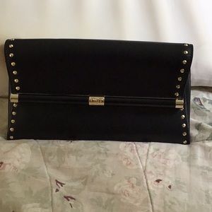 Diane Van Furstenberg black clutch bag